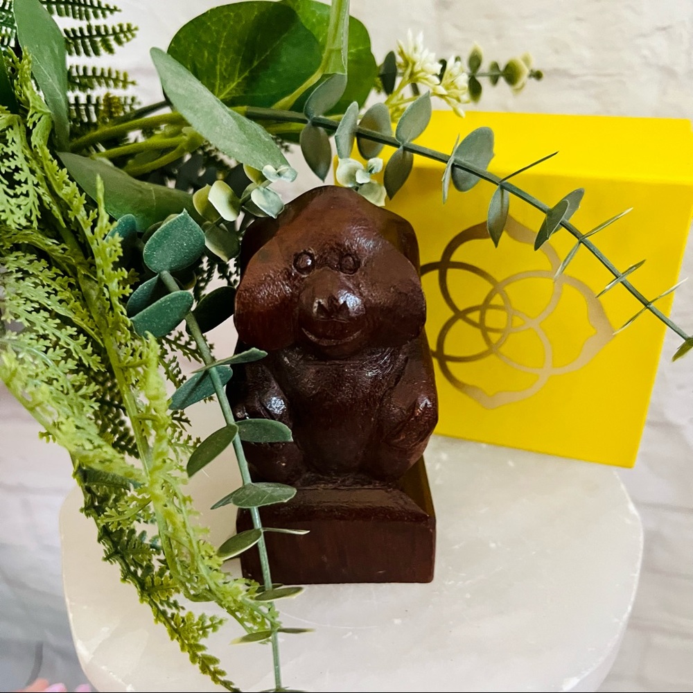 Wooden Monkey Statue